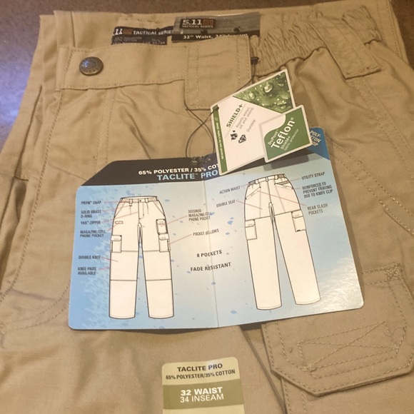 1 pair of 511 Taclite men’s pants size 32 waist and 34 inseam. New With Tags - Picture 1 of 4